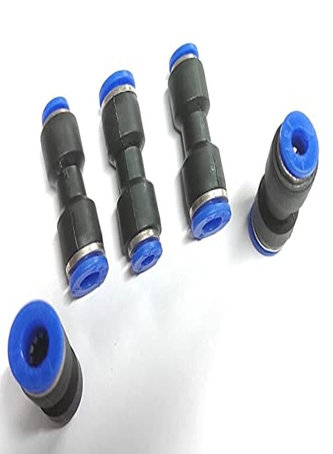 CRAFTSFY 6 X 4 MM Pneumatic joint Type Equal Air Line Straight Push Connector Push in Join Pneumatic Connectorr Quick Fittings Pneumatik Connector Quick Connect Air Fittings Size 6 X 4 MM joint (Pack of 3) - Image 1